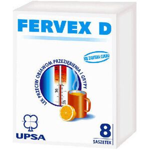 BRISTOL MYERS Fervex D, sugar free, granules for oral solution, 8 sachets Cold & Flu BRISTOL MYERS Fervex D, sugar free, granules for oral solution, 8 sachets Cold & Flu