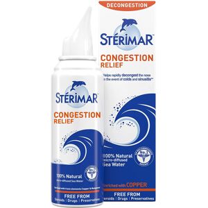 Sterimar Congestion Relief - 100% Natural Sea Water based Nasal Spray - 100ml Ca Sterimar Congestion Relief - 100% Natural Sea Water based Nasal Spray - 100ml Ca