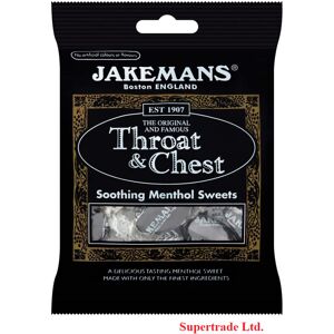 3 X Jakemans Throat & Chest Soothing Menthol Sweets Bags - 73g 3 X Jakemans Throat & Chest Soothing Menthol Sweets Bags - 73g