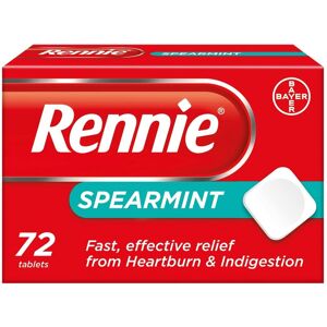 Rennie Spearmint Antacids - Heartburn & Indigestion Relief Tablets, Fast Acid Re Rennie Spearmint Antacids - Heartburn & Indigestion Relief Tablets, Fast Acid Re
