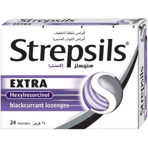Unbranded Strepsils Extra Blackcurrant Lozenges 24'S Unbranded Strepsils Extra Blackcurrant Lozenges 24'S