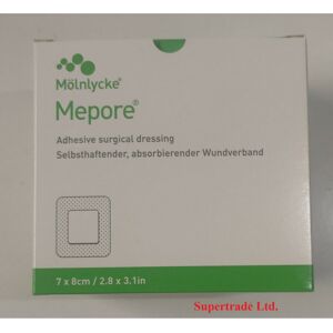 Mepore Dressings Self Adhesive Sterile Cuts Wounds First Aid Plasters - 7 X 8 Cm Mepore Dressings Self Adhesive Sterile Cuts Wounds First Aid Plasters - 7 X 8 Cm