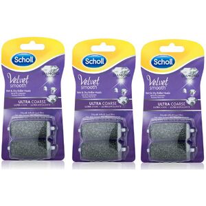 Scholl Velvet Smooth Wet & Dry Roller Heads Ultra Coarse Diamond Crystals 6 Pack Scholl Velvet Smooth Wet & Dry Roller Heads Ultra Coarse Diamond Crystals 6 Pack
