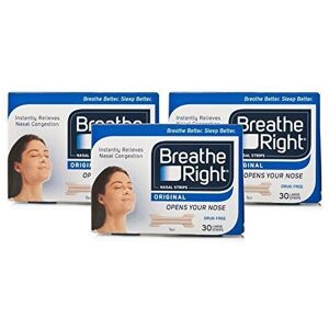 Breathe Right Nasal Strips Tan Large Triple Pack, 90 Count Breathe Right Nasal Strips Tan Large Triple Pack, 90 Count