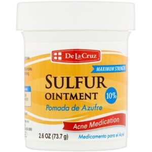 De La Cruz 10% Sulfur Ointment Acne Medication, Allergy-Tested, No Preservatives De La Cruz 10% Sulfur Ointment Acne Medication, Allergy-Tested, No Preservatives