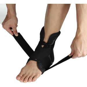 GreenZech (L) Ankle Support Gym Running Protection Black Foot Bandage Elastic Ankle Brace GreenZech (L) Ankle Support Gym Running Protection Black Foot Bandage Elastic Ankle Brace