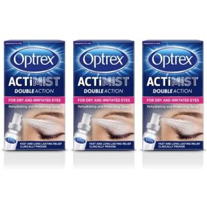 Optrex ActiMist Double Action Eye Spray for Dry and Irritated Eyes 3 x 10ml Optrex ActiMist Double Action Eye Spray for Dry and Irritated Eyes 3 x 10ml