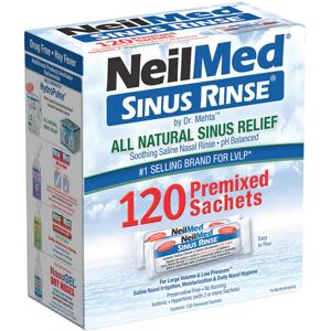 NeilMed Sinus Rinse Saline Nasal Natural Sinus & Allergy Relief 120sachets 500ml NeilMed Sinus Rinse Saline Nasal Natural Sinus & Allergy Relief 120sachets 500ml