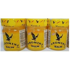 Aboniki Balm Relieves pain, aches, backaches,cold -25g x 3 jars Aboniki Balm Relieves pain, aches, backaches,cold -25g x 3 jars