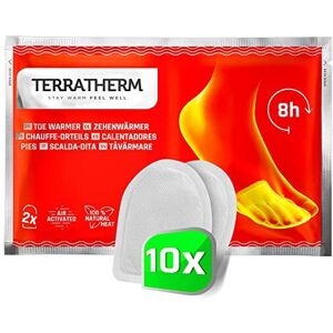 TerraTherm Toe Warmers adhesive, 8 hours warm feet, Feet Warmer Pads extra thin and comfort TerraTherm Toe Warmers adhesive, 8 hours warm feet, Feet Warmer Pads extra thin and comfort