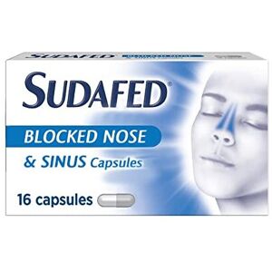 Sudafed Blocked Nose & Sinus Capsules, 16 Capsules Sudafed Blocked Nose & Sinus Capsules, 16 Capsules