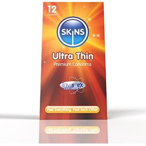 Skins AMSKUT12 Ultra Thin Premium Condoms Multipack No Latex Smell and Extra Lubricati Skins AMSKUT12 Ultra Thin Premium Condoms Multipack No Latex Smell and Extra Lubricati