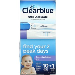 Clearblue Easy Ovulation Kit - 10 Tests + 1 Pregnancy Test Clearblue Easy Ovulation Kit - 10 Tests + 1 Pregnancy Test