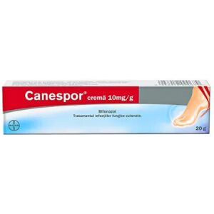 Bayer Canespor crema, 10mg/g, 20 g, treatment of cutaneous fungal infections Bayer Canespor crema, 10mg/g, 20 g, treatment of cutaneous fungal infections