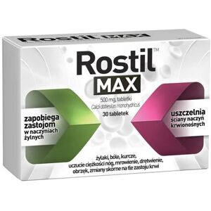 Unbranded Rostil Max, Chronic Venous Insufficiency Legs Swellings 30 tablets Unbranded Rostil Max, Chronic Venous Insufficiency Legs Swellings 30 tablets