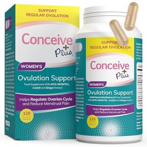 Conceive Plus Ovulation Support - Myo Inositol, CoQ10, Folic Acid Women Fertilit Conceive Plus Ovulation Support - Myo Inositol, CoQ10, Folic Acid Women Fertilit