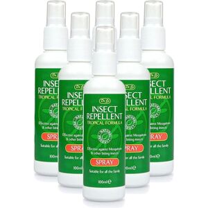 6xDr J's Insect Mosquito REPELLENT SPRAY Tropical Formula 100ml Travel 6xDr J's Insect Mosquito REPELLENT SPRAY Tropical Formula 100ml Travel