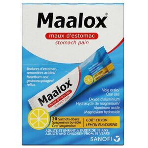 Unbranded Maalox Stomach Pain Sachets Dual-Action Anti-Gas Relief Formula - 20s Unbranded Maalox Stomach Pain Sachets Dual-Action Anti-Gas Relief Formula - 20s