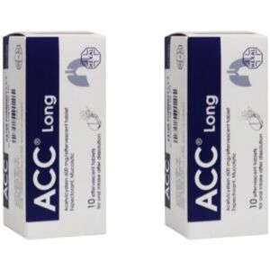 Unbranded ACC Long 600 mg Effervescent Tablets Pack of 2 x 10s Fast Chest Congestion Relie Unbranded ACC Long 600 mg Effervescent Tablets Pack of 2 x 10s Fast Chest Congestion Relie