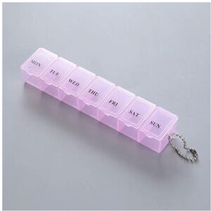 nobrand (Pink) 7 Days Pill Medicine Box Weekly Tablet Holder Storage Organizer Container nobrand (Pink) 7 Days Pill Medicine Box Weekly Tablet Holder Storage Organizer Container