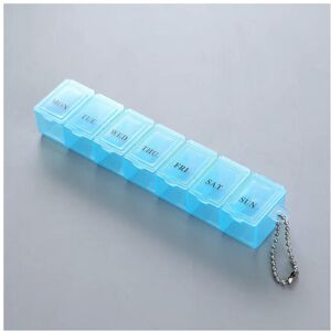 nobrand (Blue) 7 Days Pill Medicine Box Weekly Tablet Holder Storage Organizer Container nobrand (Blue) 7 Days Pill Medicine Box Weekly Tablet Holder Storage Organizer Container