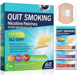 Unbranded (Step 1-2-3 180pcs) 60pcs Smoking Aid Stop Patch,easy Effective Help Quit Smokin Unbranded (Step 1-2-3 180pcs) 60pcs Smoking Aid Stop Patch,easy Effective Help Quit Smokin