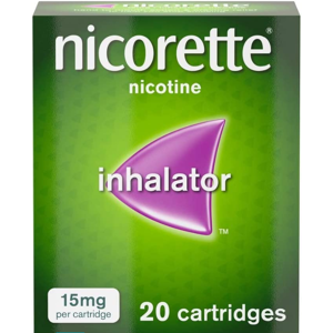 Nicorette inhalator 15mg 20 cartridges Nicorette inhalator 15mg 20 cartridges