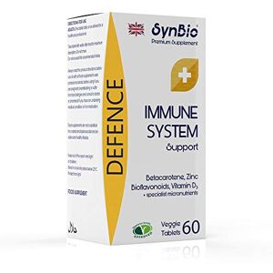 SynBio Premium+ Defence Immune Support 60 Vegetarian Tablets Dairy, Gelatine, Glute SynBio Premium+ Defence Immune Support 60 Vegetarian Tablets Dairy, Gelatine, Glute