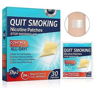 Unbranded (step3) 60pcs Smoking Aid Stop Patch,easy Effective Help Quit Smoking Stickers S Unbranded (step3) 60pcs Smoking Aid Stop Patch,easy Effective Help Quit Smoking Stickers S