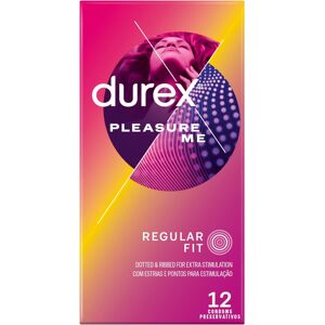 Durex Pleasure Me Condoms Ribbed & Dotted Regular Fit 12s Durex Pleasure Me Condoms Ribbed & Dotted Regular Fit 12s