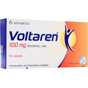 Unbranded Voltaren Diclofenac Sodium 100mg Suppositories (5's) - Pain Relief, Anti-inflamm Unbranded Voltaren Diclofenac Sodium 100mg Suppositories (5's) - Pain Relief, Anti-inflamm
