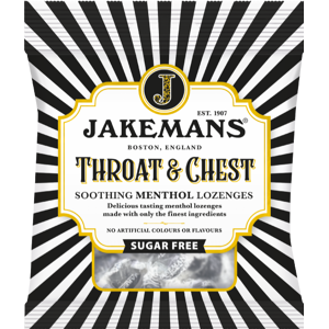 JAKEMANS Throat & Chest Lozenges - Sugar Free 50g (Pack of 12) JAKEMANS Throat & Chest Lozenges - Sugar Free 50g (Pack of 12)