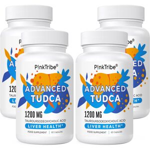 P!nkTribe TUDCA (Tauroursodeoxycholic Acid) Liver Support Supplement 4 Pack - 1200mg Per S P!nkTribe TUDCA (Tauroursodeoxycholic Acid) Liver Support Supplement 4 Pack - 1200mg Per S