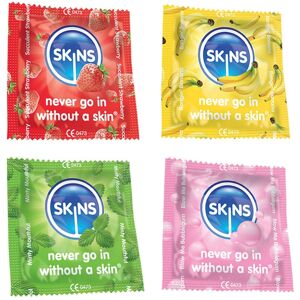Premium Skins Mixed Flavoured Condoms for Oral and Intercourse - Ultra Thin Flav Premium Skins Mixed Flavoured Condoms for Oral and Intercourse - Ultra Thin Flav