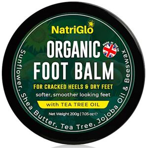 natriglo Organic Tea Tree Foot Cream for Cracked Heels and Dry Skin, Athletes Foot Cream natriglo Organic Tea Tree Foot Cream for Cracked Heels and Dry Skin, Athletes Foot Cream