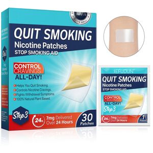 Unbranded (Step 3 - 30pcs) Quit Smoking Patches, Stop Smoking Aid Stickers Easy And Effect Unbranded (Step 3 - 30pcs) Quit Smoking Patches, Stop Smoking Aid Stickers Easy And Effect