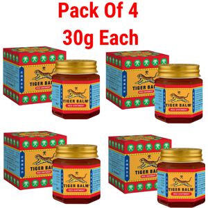 Unbranded (Pack Of 4) Tiger Balm Red Pain Relief Balm - 30g EACH Unbranded (Pack Of 4) Tiger Balm Red Pain Relief Balm - 30g EACH