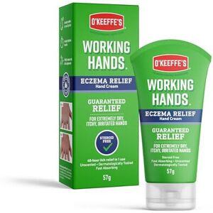 O'Keeffe's Working Hands Eczema Relief Hand Cream, 57g - For Extremely Dry, Itch O'Keeffe's Working Hands Eczema Relief Hand Cream, 57g - For Extremely Dry, Itch