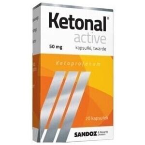 Sandoz Ketonal active 50mg 20caps Sandoz Ketonal active 50mg 20caps
