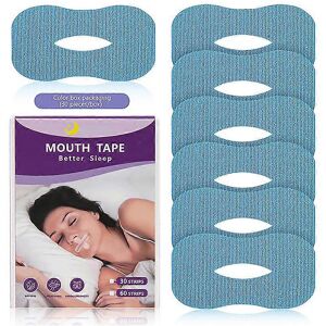 Unbranded (30 Pcs Blue) Mouth Tape for Sleeping, Promotes Nose Breathing Mouth Sleep Strip Unbranded (30 Pcs Blue) Mouth Tape for Sleeping, Promotes Nose Breathing Mouth Sleep Strip