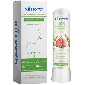 Unbranded Ximonth Pure Herbal Extract Nasal Inhaler, Relieve Nasal Irritation Clean Nasal Unbranded Ximonth Pure Herbal Extract Nasal Inhaler, Relieve Nasal Irritation Clean Nasal