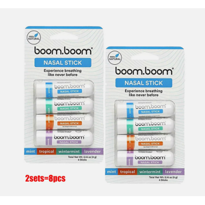 Unbranded (2set= 8pcs Nasal Stick ) 1-4set BoomBoom Essential Oil & Menthol Inhaler Aromat Unbranded (2set= 8pcs Nasal Stick ) 1-4set BoomBoom Essential Oil & Menthol Inhaler Aromat