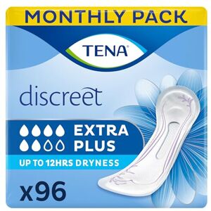 TENA Discreet Extra Plus Pads, Medium/Heavy, 96 Count, Individually Wrapped TENA Discreet Extra Plus Pads, Medium/Heavy, 96 Count, Individually Wrapped