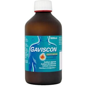 Gaviscon Peppermint Liquid 600ml - Heartburn, Indigestion Relief Gaviscon Peppermint Liquid 600ml - Heartburn, Indigestion Relief