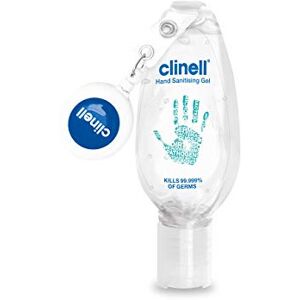 Clinell Hand Sanitiser Gel - Retractable Clip - 50ml - Kills 99.99% Germs Clinell Hand Sanitiser Gel - Retractable Clip - 50ml - Kills 99.99% Germs