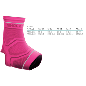 (L) Ankle Support Shock Doctor Compression Pink Level 2 - New (L) Ankle Support Shock Doctor Compression Pink Level 2 - New