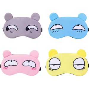 Unbranded (As show, One size) 4pcs Cute Sleeping Blindfold Soft Fluffy Cover Eye Blindfold Unbranded (As show, One size) 4pcs Cute Sleeping Blindfold Soft Fluffy Cover Eye Blindfold