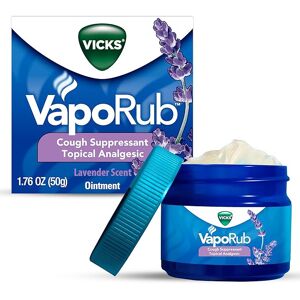 Vicks VapoRub, Lavender Scent, Cough Suppressant, Topical Chest Rub Vicks VapoRub, Lavender Scent, Cough Suppressant, Topical Chest Rub