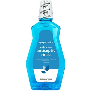 Amazon Basics Multi Action Antiseptic Rinse Alcohol Free Fresh Mint 1 Liter Amazon Basics Multi Action Antiseptic Rinse Alcohol Free Fresh Mint 1 Liter