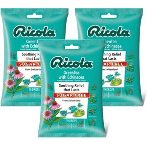 Ricola Sugar Free Green Tea with Echinacea Cough Suppressant Throat Drops 19ct B Ricola Sugar Free Green Tea with Echinacea Cough Suppressant Throat Drops 19ct B